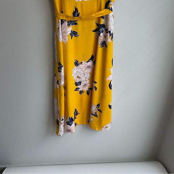 Loft Flutter Floral Print Midi Button Up Sun Dress Size 10 NWT Garden Party - Picture 7 of 9